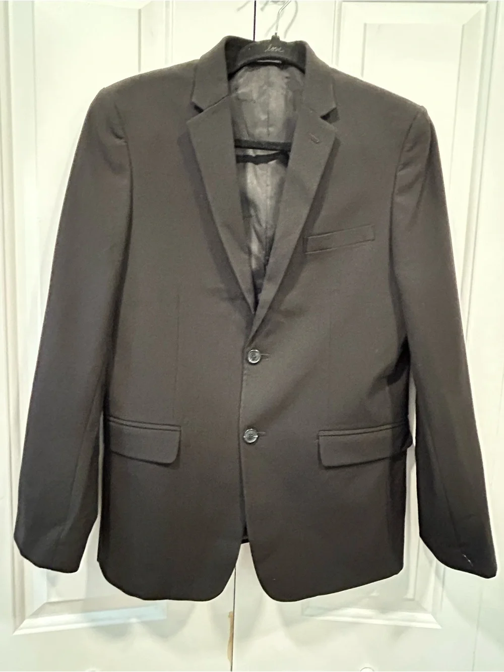 Calvin Klein Boys Black Stretch Blazer Size 18R Suit Jacket